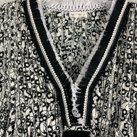 Poupette St Barth Sasha Mini Dress in Black/White Sz XS - Picture 5 of 8